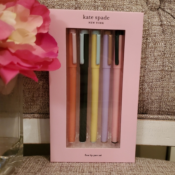 Kate Spade Color-Block Fine Tip Pen Set NWT - Picture 4 of 4
